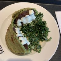Plant power arepa at Love Life Cafe in Miami Beach