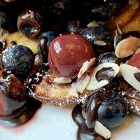 close up nom nom at Wonder Waffel - Berlin Mall in Berlin