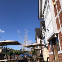 front patio in the sunshine  at The Mitre in Norwich