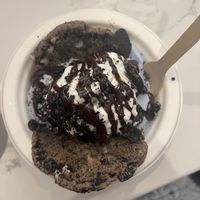 Cookie Monster cookies and cream sundae  at FoMu - Brookline Ave in Boston