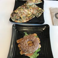 TBLT and Pesto flatbread at Copper Branch - 16th Ave in Calgary