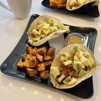 Vegan Breakfast Tacos at Copper Branch Marquee 16th   at Copper Branch - 16th Ave in Calgary