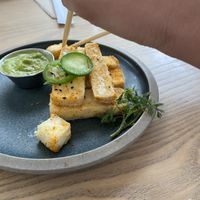 vegan tofu  at Sing Sing Beer Bar in Vancouver