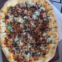 Vegan pie with caramelized onions at Cornerstone Pie - Maybe closed in Ellensburg