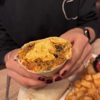 Just Egg burrito   at Cafe Madison in Albany