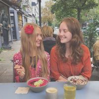 Cute outdoor area with trees around. at ÆNDRÈ in Hamburg