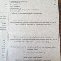 Menu, Desserts at ÆNDRÈ in Hamburg