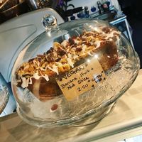 Vegan cake at Cafe Adventure in Hope