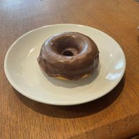 Vegan chocolate donut   at Retrograde Coffee Roasters in Sebastopol