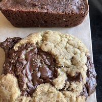 Vegan brownie & chocolate chip cookie. To die for   at Retrograde Coffee Roasters in Sebastopol