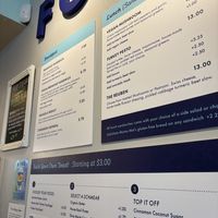 Menu with vegan mushroom & vegan breakfast sandwich  at Retrograde Coffee Roasters in Sebastopol