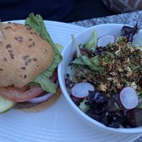 Impossibile burger & salad   at Earls Kitchen + Bar - Robson in Vancouver