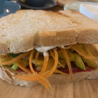 Hungry vegan sandwich  at The Source Cafe in Siem Reap