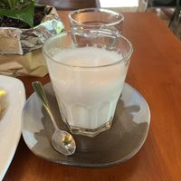 Almond milk  at The Source Cafe in Siem Reap