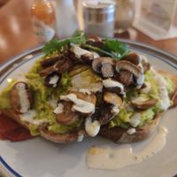 Avocado mushroom toast at The Source Cafe in Siem Reap