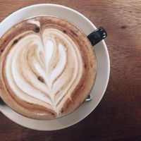 Cappuccino with Coconut Milk☕️❤️ at The Source Cafe in Siem Reap