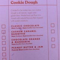 cookie dough  at The After School Cookie Club in East London