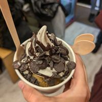 Cookie dough with ice cream at The After School Cookie Club in East London