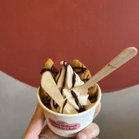 Chocolate chip Cookie and ice cream  at The After School Cookie Club in East London
