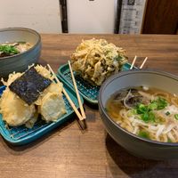 tempura set meals  at Menkui Kinya in Kyoto