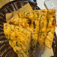 garlic naan  at Yak & Yeti in Colchester