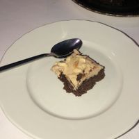 Vegan carob honey dessert  at Amaltheia in Katerini