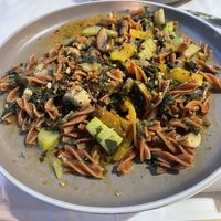 Red lentil pasta   at Amaltheia in Katerini