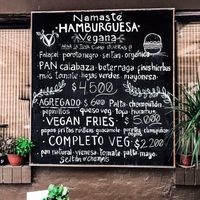 make your own burger at Vegan Namaste in La Serena