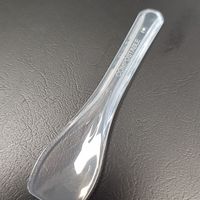 Compostable spoon. Photo by: Mali čoko, naravni sladoled, Slovenske Konjice on Facebook at Mali Čoko in Slovenske Konjice