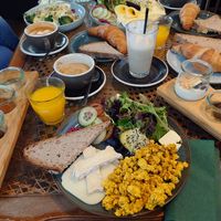 In front: vegan, back: vegetarian at Liebling Trier in Trier