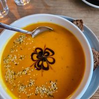 Tagessuppe - Kürbis, Karotte, Zwiebel at Liebling Trier in Trier