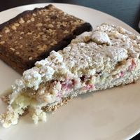 Sweets - streusel, pudding berry cake and a Nussecke at Liebling Trier in Trier