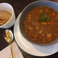 Delicious lentil soup!!! at Liebling Trier in Trier