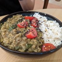 Mung bean dal with rice at Liebling Trier in Trier