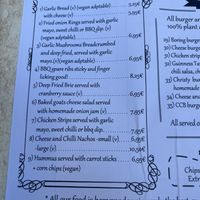 Clear vegan options   at The Guinness Tavern in Salou
