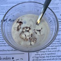 Vegan baileys ice cream and alcohol   at The Guinness Tavern in Salou