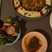 Eggplant hummus at Akkawy in Berlin