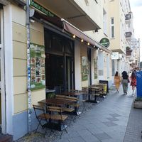 Outside at Akkawy in Berlin