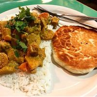 Yellow Curry at Fluff in Athens