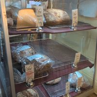 Bread selection (mostly vegan) at Vine Sourdough Bakery in Gainesville