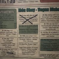 Menu (2/2)  at Ong Tao in Frankfurt