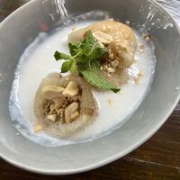 Banana dumplings (dessert)  at Ong Tao in Frankfurt