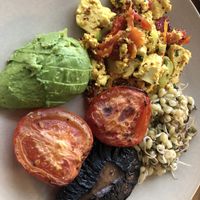 vegan breakfast. Totally delicious!  at Bread Street Kitchen in East London