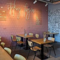 seating at Sticky Fingers in Amsterdam