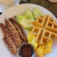 First time trying vegan egg, so good! at Big Mike's in Fort Lauderdale