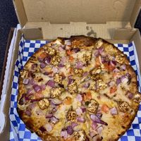 Vegan butter chicken pizza twist  at Pizza Twist in Kent