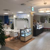 Here's what it looks like in the department store at Spirulina Blue Ueno in Tokyo