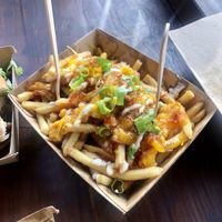 Loaded fries at FTP Vegan Eats in Rotorua