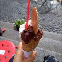 Sit on the stairs and eat gelato at Panna e Liquirizia in Rome