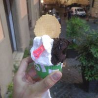 Lemon + dark chocolate at Panna e Liquirizia in Rome